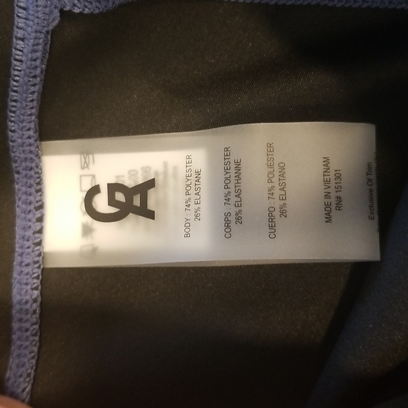 💕GOOD AMERICAN💕 Core Strength Legging Sky Leopard Ombre Blue GA2 Medium NWT - Picture 14 of 15